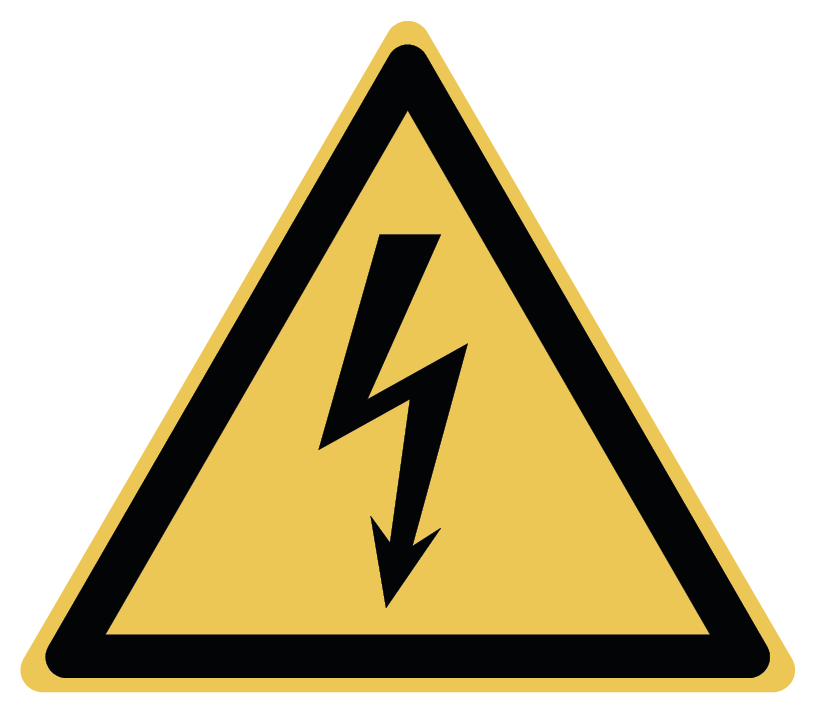 SHOP - Panneau dibond W012 : Danger, électricité 100mm