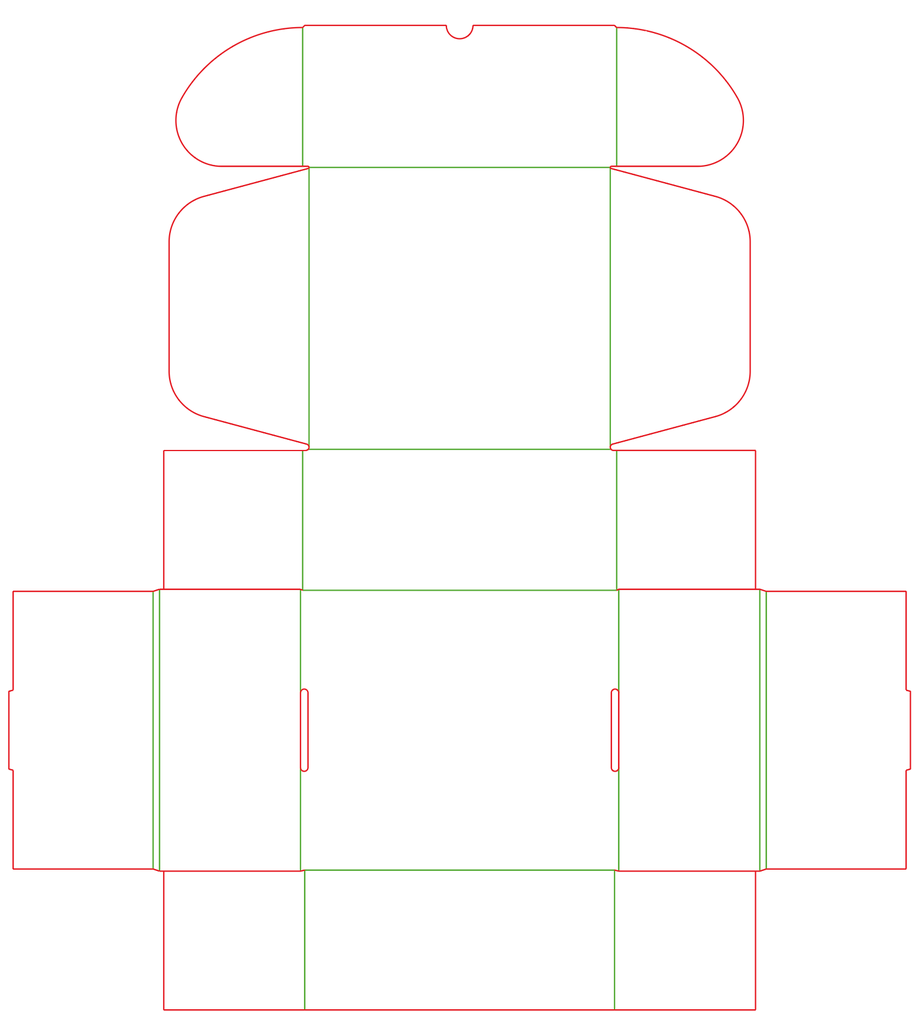 FCNET - Boite FEFCO 427 épaisseur 2mm - 280 x 260 x 130 mm