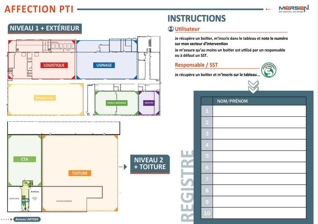 MERSEN - Aimant format A3 effaçable à sec
