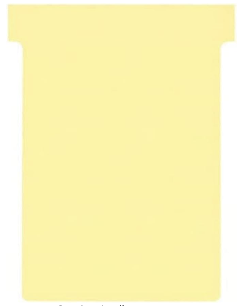 FICHE EN T - INDICE 3 - Lot de 100 unités - Jaune