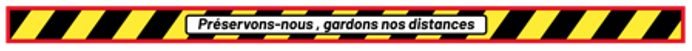 [AS1] Lot de 20 bandes : préservons nous 1200 x 50 mm