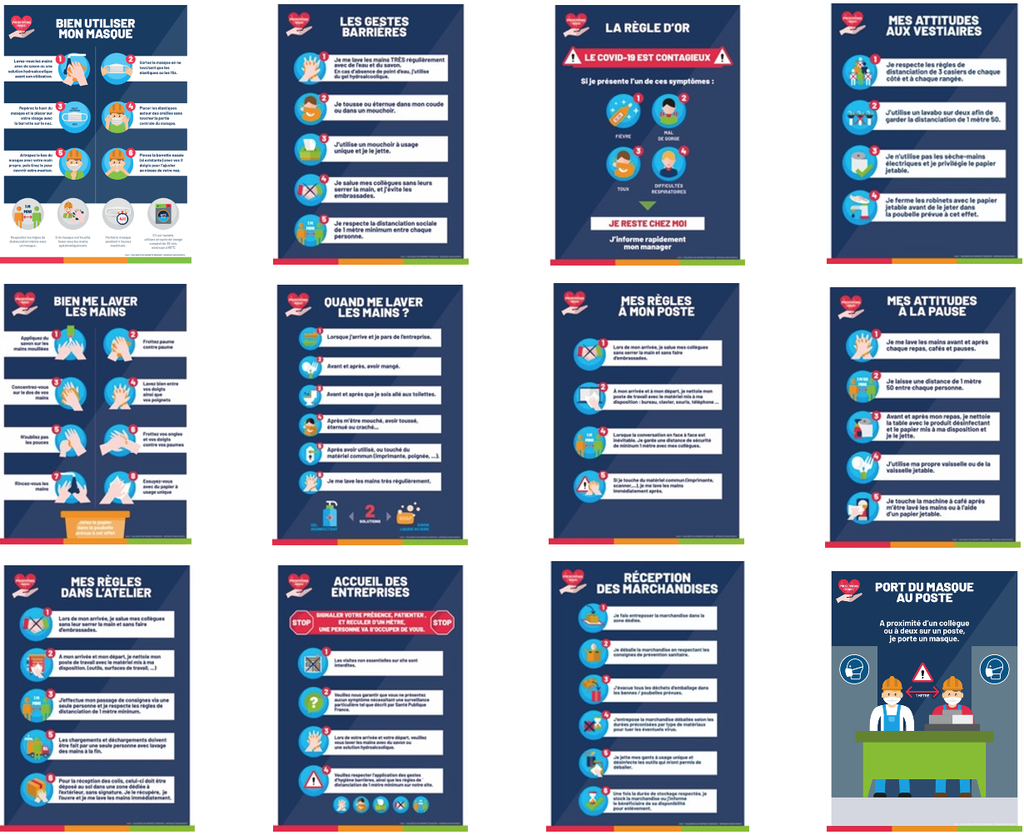 [ASKIT] Kit de 12 affiches COVID 19