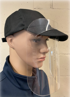 [EPI VISIERE PETG 1,5 - COMBO CASQUETTE] COMBO Visière de protection avec casquette CP PETG 1,5 mm