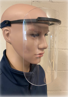 [EPI VISIERE PETG 1,5 - SERRE TETE] Visière de protection serre tête PETG 1,5 mm