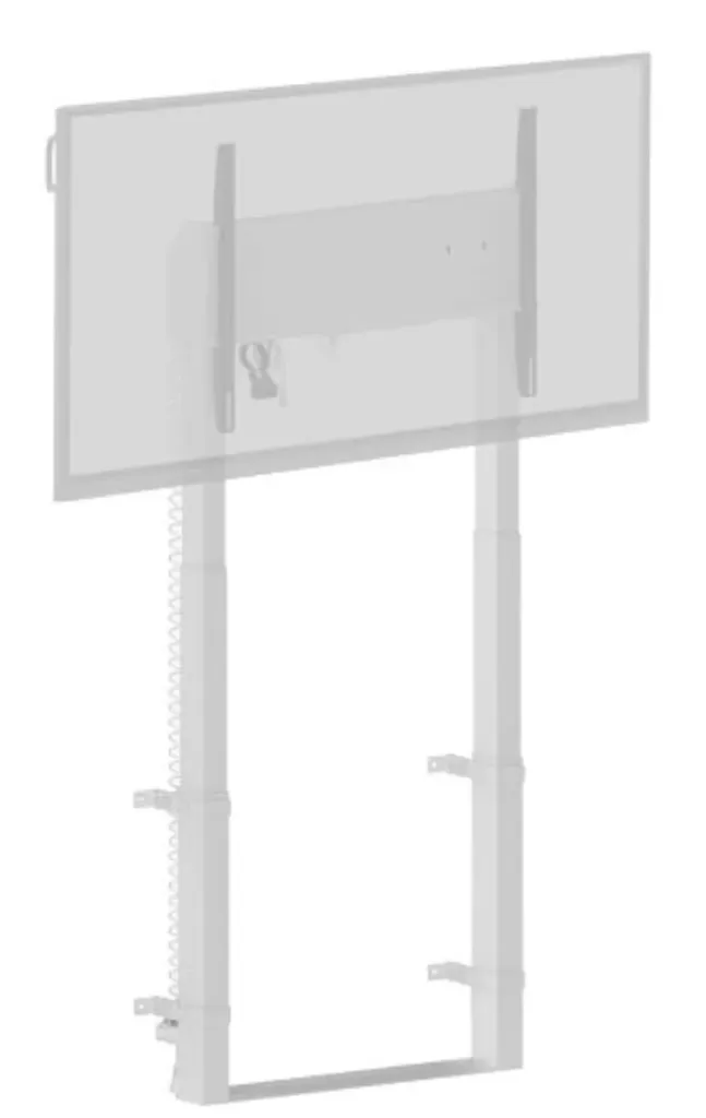 [II-MD-WLIFT2031-W1] Elévateur à colonne / écran 105" fixé au sol ou au mur sans roulettes