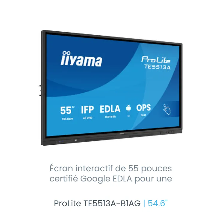 EDOX - Moniteur 55" tactile interactif 4K UHD Android