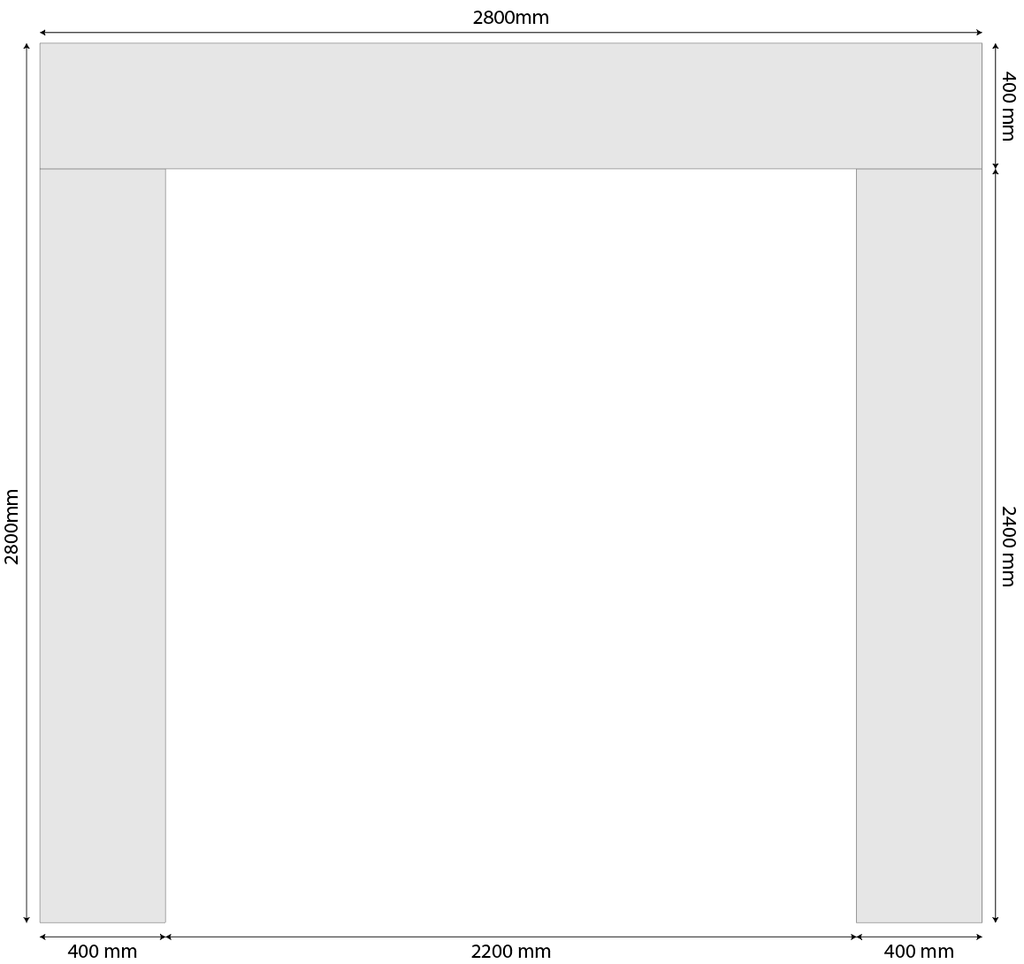 HOWDEN - Safety Gate Palight 19mm L:3000xH:2800xE:400mm