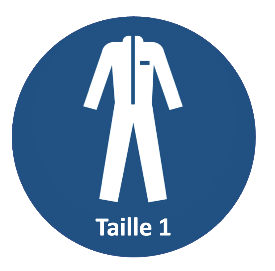 HLP - Autocollant "Taille 1" 100x100mm