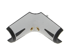 [TRI CONNECTEUR90°-GTA] TRILOGIC - Connecteur 1/2 90° gris/noir